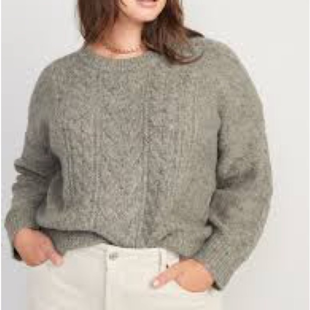 Old Navy speckled oversized gray sweater size 3x
